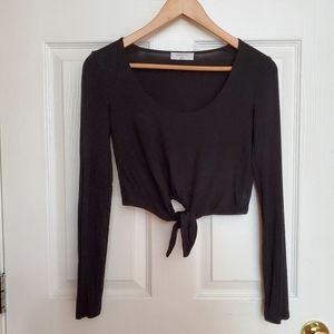 Aritzia Front Tie Crop